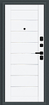 Дверь Техно/SBlack Старк антрацит/White Silk BR6196 фото