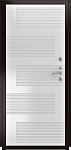 Дверь ДвериПРО Авеста ФЛ-185 (10мм, ПВХ ясень белый) DPRO195582 фото